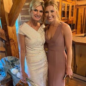 Elegant Beige Off-Shoulder Dress